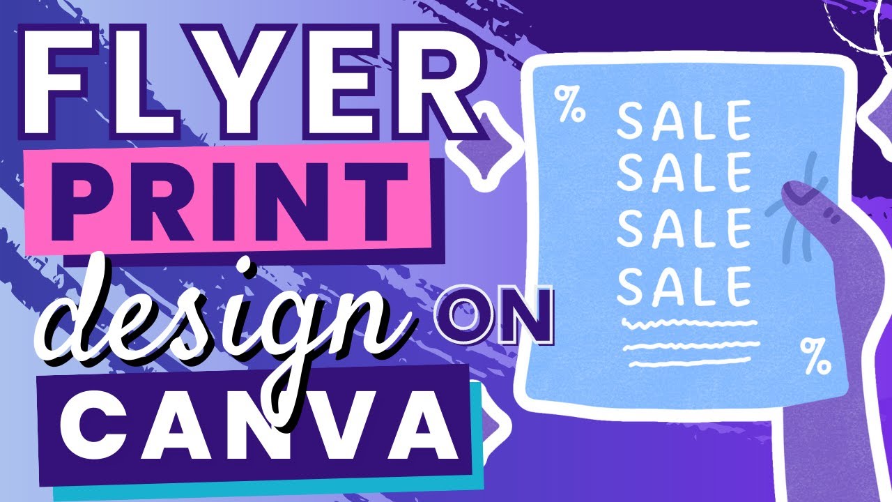 Flyer Print Design On Canva Full Tutorial - Canva Print On Demand