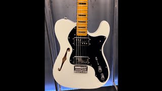 Video thumbnail for Electric Guitar Fender Squier Telecaster Thinline Classic Vibe 70s Olympic White by MrOwl
