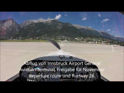 VFR von Melle nach Innsbruck DA20 Katana