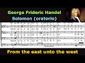 Handel choruses - From the east unto the west (Monteverdi Choir)