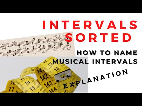 What are intervals in music and how to name them: eeeasyyyyy