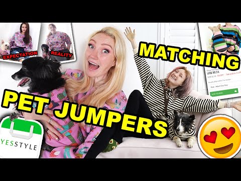 試用有趣的狗產品 - 寵物試用裝（6 只狗、2 只貓、1 只鳥） (TRYING FUN DOG PRODUCTS - MATCHING OUTFITS FOR PETS TRY ON HAUL (6 dogs, 2 cats & 1 bird))