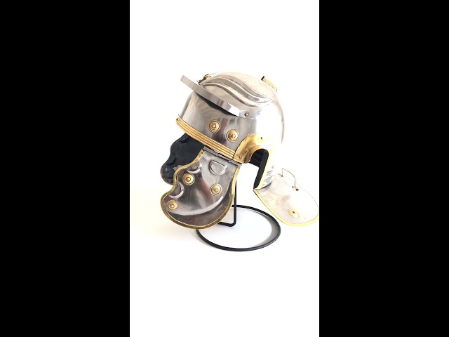 Vídeo relacionado con Casco náutico réplica romano imperial Galic/Centurion, plata, unisex, adulto, 1981431031