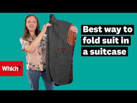 The best way to fold a suit in a suitcase