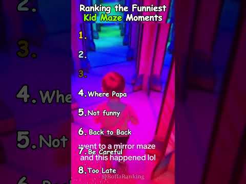 Ranking the funniest kid maze moments #ranking #top8 #Funny #Fails #babyfails #shorts