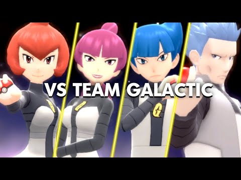 All Team Galactic Battles | Pokémon Brilliant Diamond & Shining Pearl