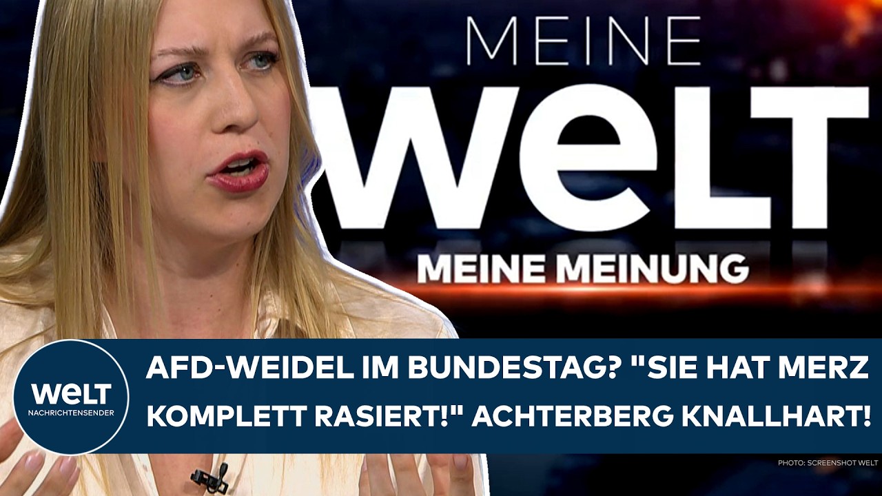 BERLIN: AfD-Weidel im Bundestag? "Sie hat Friedrich Merz komplett rasiert!" Achterberg wird deutlich