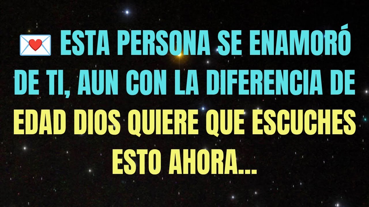 💌 ESTA PERSONA SE ENAMORÓ DE TI AUN CON LA DIFERENCIA DE EDAD...