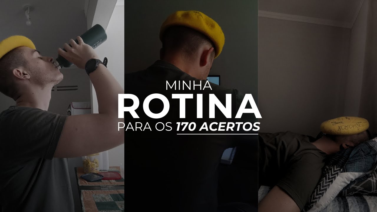 MINHA ROTINA NO ANO QUE MUDEI TUDO E PASSEI NO ENEM!