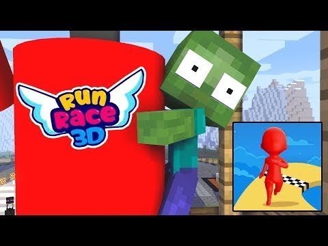 FUN RACE 3D CHALLENGE - MINECRAFT ANIMATION (Monster School)