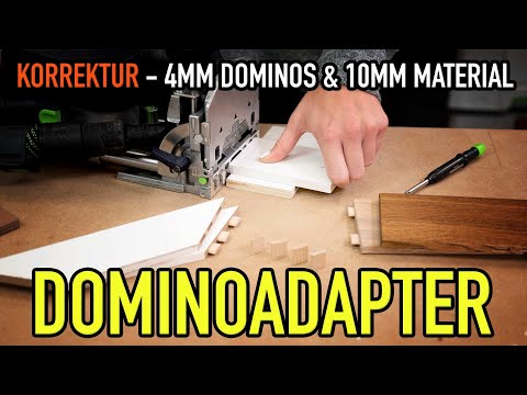 4mm Dominos an der DF 700 XL mit Adapter - KORREKTURVIDEO - Mikes Toolshop