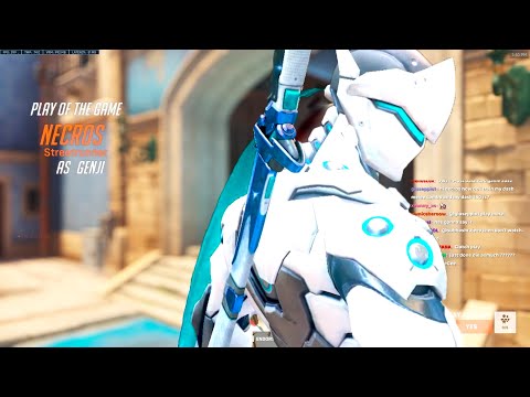 NECROS AGGRESSIVE GENJI PLAYS! POTG! [ OVERWATCH 2 TOP 500 ]