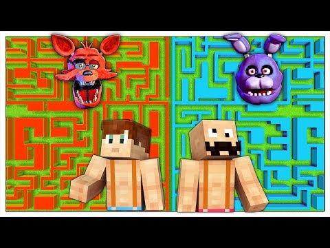 NON SCEGLIERE IL LABIRINTO SBAGLIATO DEGLI ANIMATRONICS! - Minecraft ITA