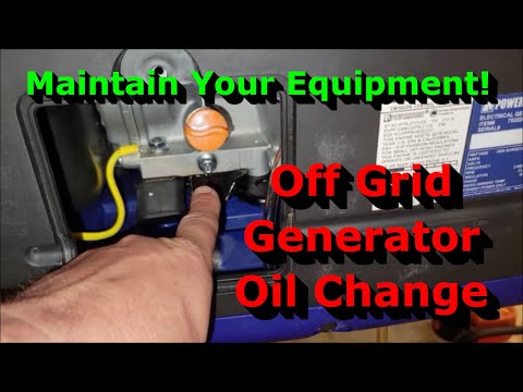 Off Grid Generator Oil Change - Keep Your Generator Running Great!