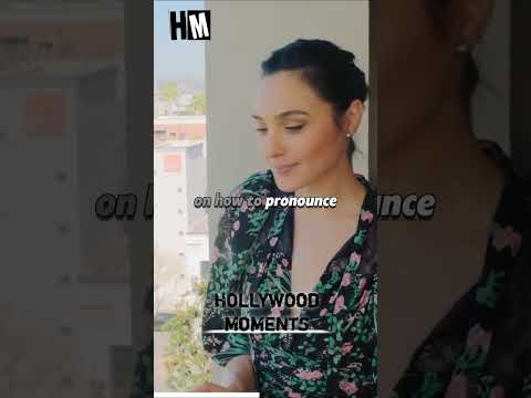 Gal Gadot pronouncin her name😊.