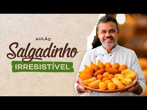 🔥 AULÃO SALGADINHO IRRESISTÍVEL │ SEM GLÚTEN