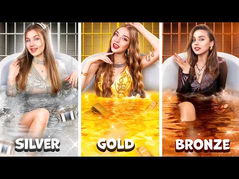 Gold-Mädchen vs Silber-Mädchen vs Bronze-Mädchen! Wir kamen ins Gefängnis