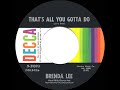 1960 HITS ARCHIVE: That’s All You Gotta Do - Brenda Lee
