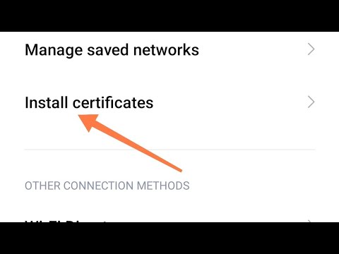 redmi note 8 me WiFi install certificate check kaise kare,how to check WiFi install certificate redm