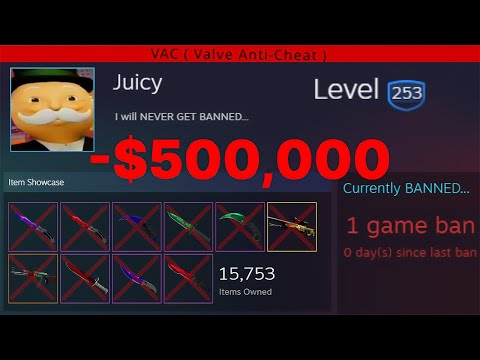 my $500,000 Steam Inventory BANNED... (my reaction)