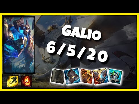 Galio 11.1 Gameplay Challenger Replay S11 Support (6/5/20) - BR