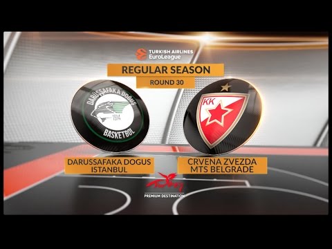 EuroLeague Highlights RS Round 30: Darussafaka Dogus Istanbul 78-62 Crvena Zvezda mts Belgrade