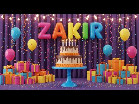 Happy Birthday ZAKIR Song - Birthday Wishes For ZAKIR - Happy Birthday To You Song