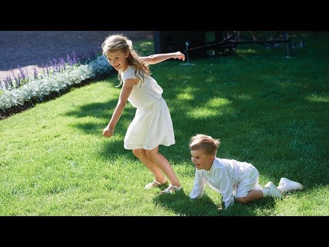 Prinsesse Estelle og prins Oscar havde en fest