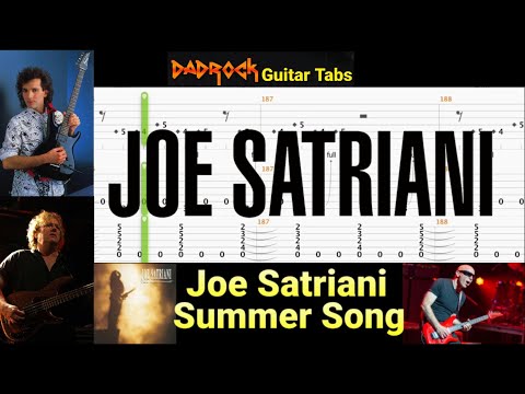 Summer Song - Joe Satriani - Guitar + Bass TABS Lesson