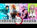 Demon Slayer Kimetsu No Yaiba All Endings 1 4 On Piano FREE MIDI