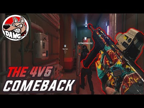The 4v5 Comeback *RANKED* - Full Match Friday - Rainbow Six Siege Grim Sky