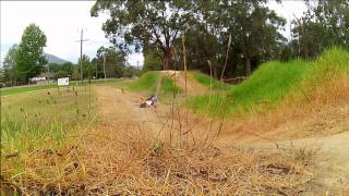 preview picture of video '4 year old James at the Healesville BMX Track'
