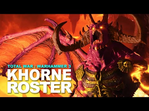 KHORNE Unit Roster Reveal for TOTAL WAR: Warhammer 3