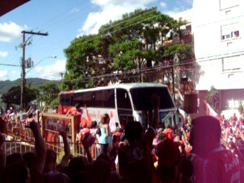 chegada do Inter em SM.