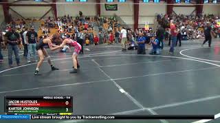 Middle School 114 Karter Johnson Mile High Wrestling Club Vs Jacob Hustoles Betterman Elite Wrestl
