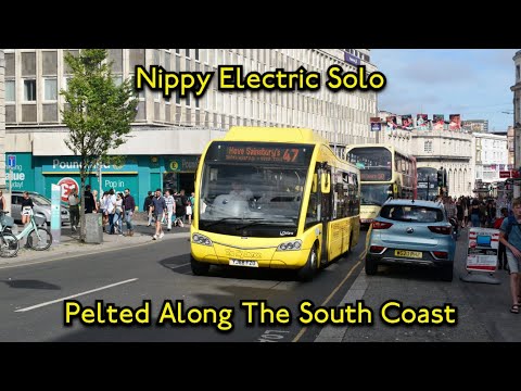 HAMMERED & HILLCLIMBS | The Big Lemon YJ68 FZO | Optare Solo EV | Route 47