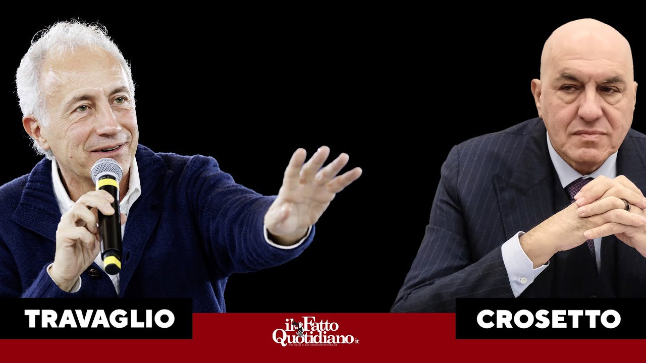 Marco Travaglio intervista Guido Crosetto ad Atreju