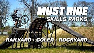 3 Amazing MTB Skills Parks You Must Ride – Railyard, Coler and Rockyard – Just Ride Ep. 45