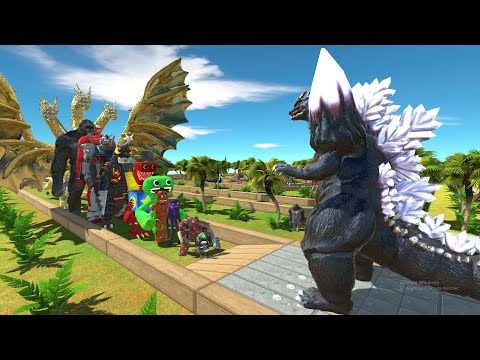 Space Godzilla vs Ghidorah DEATH RUN - Animal Revolt Battle Simulator