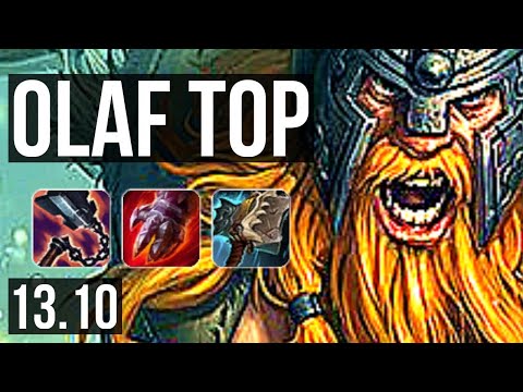 OLAF vs JAX (TOP) | 72% winrate, 6 solo kills | KR Master | 13.10