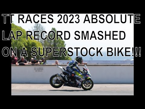 ISLE OF MAN TT RACES 2023 SUPERSTOCK RACE 2 HICKMAN SMASHES ABSOLUTE LAP RECORD ON A SUPERSTOCK BIKE