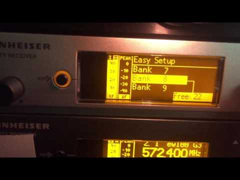 Using Easy Setup on Sennheiser G3 EW Series Wireless Mic