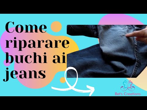 COME RIPARARE BUCHI AI JEANS, how to repair holes in jeans