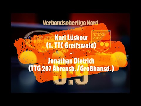 Karl Lüskow (1. TTC Greifswald) - Jonathan Dietrich (TTG 207 Ahrensb./Großhansd.)