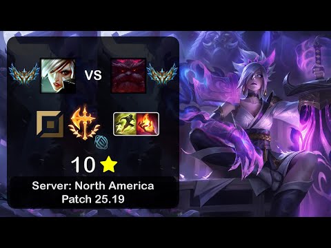Riven Top vs Ornn - NA Challenger - Patch 25.19