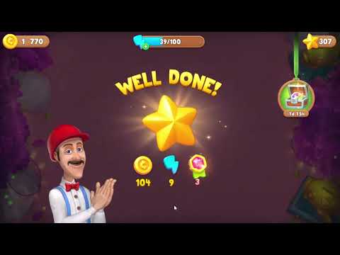 Gardenscapes 1862 Hard Level - 14 moves - NO BooSTERS