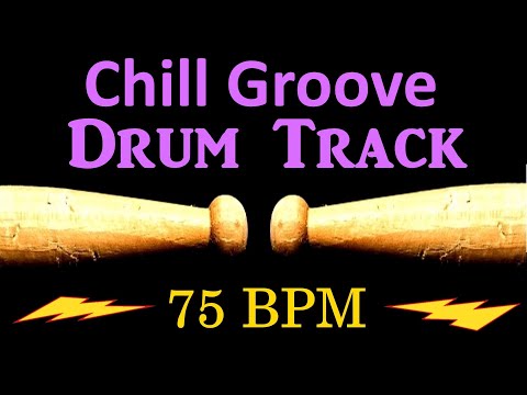 Chill Rock Drum Track 75 BPM Drum Beat for Bass Guitar Backing Tracks, Instrumental Drum Beat 🥁 463
