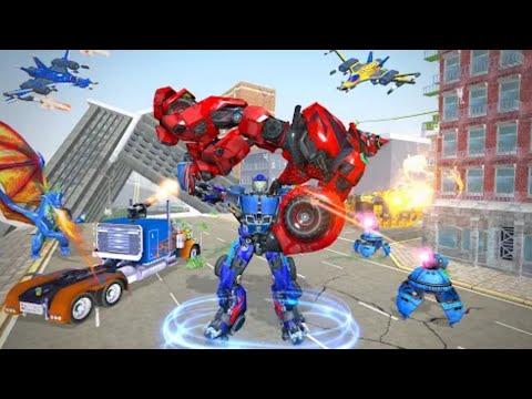 Jet Robot Car Transformation Simulator Android GamePlay