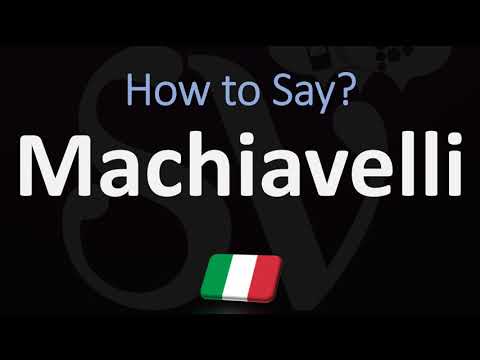 How to Pronounce Machiavelli? (CORRECTLY) Italian Pronunciation