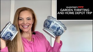 Garden Thrifting, Garden Ideas-Indoor Tulips & Valentine Display🌸🌸& Home Depot Garden Center Trip